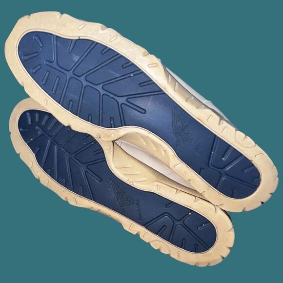 Extremely Rare Vintage Leather Redwing for Women Tan/Green Sneakers Size 10 B - Picture 4 of 6